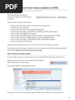 Tips For Improved Short Dump Analysis in ST22