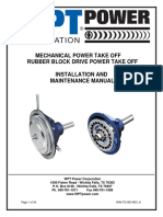 Mechanical Power Take Off Rubber Block Drive Power Take Off Installation and Maintenance Manual