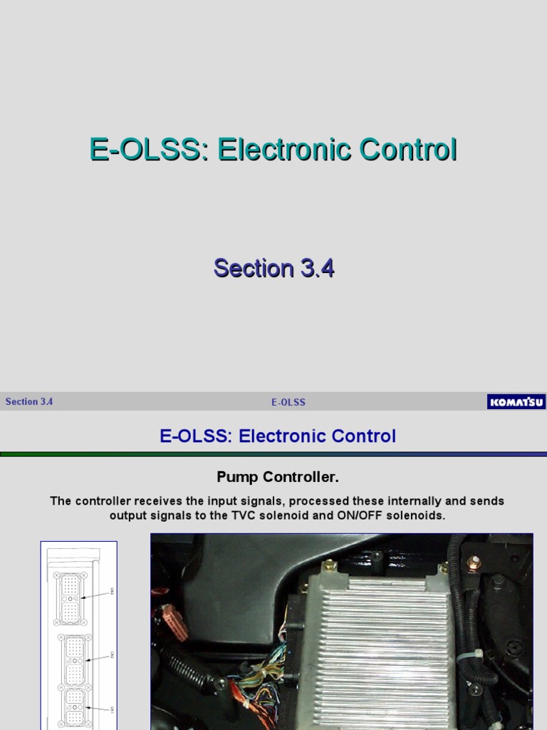OLSS Hydraulic System Overview | PDF | Pump | Switch