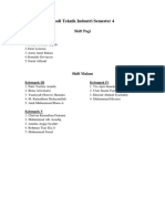 Pembagian Kelompok Praktikum TI Dan MR Revisi