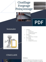 Cisaillement, Poinconnage, Forgeage