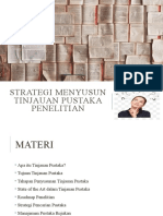 TM-4 Strategi Menyusun Tinjauan Pustaka Penelitian