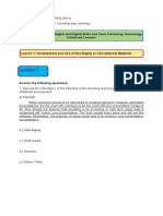 Activity 1: Chapter 3: Non-Digital and Digital Skills and Tools Delivering Technology-Enhanced Lessons