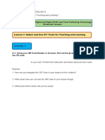 Activity 1: Lesson 2: Select and Use ICT Tools For Teaching and Learning