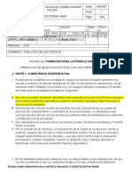 RESPUESTAS. IV.s.PRUEBAS SABER. FORMACION PARA LA INTERCULTURALIDAD. IV SEMESTRE.