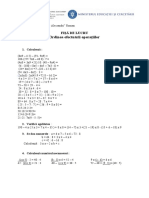 Mate - Info.ro.4782 Fisa de Lucru-Ordinea Efectuarii Operatiilor, Cl.2