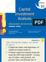 Click To Edit Master Title Style: Capital Investment Analysis 10