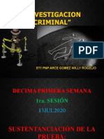 11° Semana 1ra. Sesión Investigacion Criminal