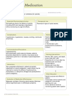 Medication: Expected Pharmacological Action Therapeutic Use