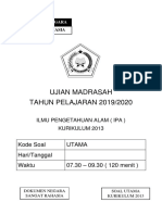 Soal UM IPA 2020 Utama