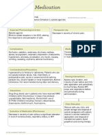 Medication: Expected Pharmacological Action Therapeutic Use