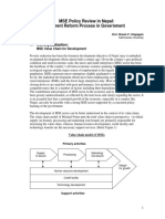 MSE Policy Review in Nepal Current reform process