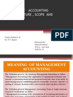 Management Accounting Meaning, Nature, Scope and Limitations