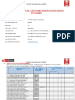 INFORME MENSUAL DE ACTIVIDADES REALIZADAS DEL MES DE NOVIEMBRE Jaudy