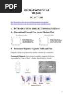 Mechatronics Lab ME 140L: DC Motors