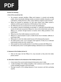 Case Study Tiffany & Co.
