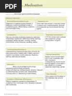 Medication: Expected Pharmacological Action Therapeutic Use