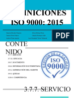 Algunas Definiciones de La ISO 9000:2015