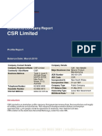 CSR Limited: Ibisworld Company Report