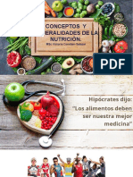 Tema 1 Conceptos y Generalidades de La Nutrición