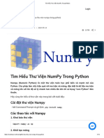 Tìm Hiểu Thư Viện NumPy Trong Python
