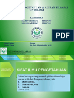 KEL. 5 - FILSAFAT ILMU (Sifat I.P. Dan Aliran F. Ontologi)