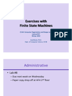 Exercises With Finite State Machines: CS 64: Computer Organization and Design Logic Lecture #17 Winter 2019
