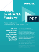 HCL S 4HANA Migration Factory Brochure 1603297112