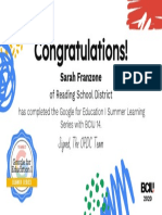 Sarah Franzone Google For Education I Series