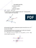 Test Simetrie Clasa 7