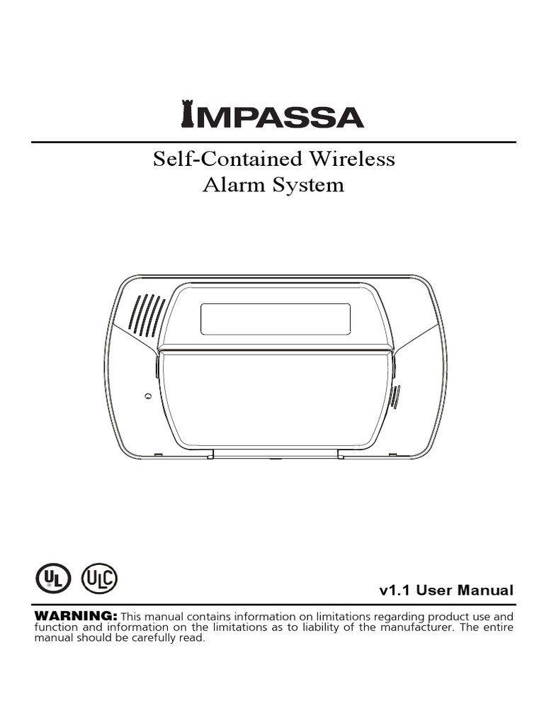 Impassa User Manual v11 Rev3 PDF Security Alarm Computing And