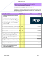 Quality Control (QC) and Record Requirements Checklist : For BOD, TSS, Ammonia and Phosphorus