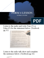 FORM 4 LESSON 1 March