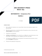 Oxford University Press MOCK 18 (I) : MATHEMATICS Compulsory Part Paper 2