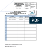 CÓD. FOR-42 Formato para La Conformación Del Comité de Convivencia Laboral