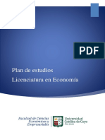 Plan de Estudios - Lic. Economa