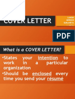 Cover Letter