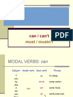 Modal Verbs: Can / Can't