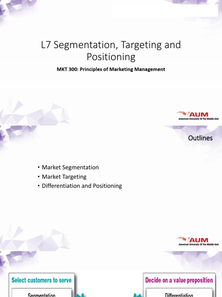 Segmentation, Targeting and Positioning | PDF | Market Segmentation ...