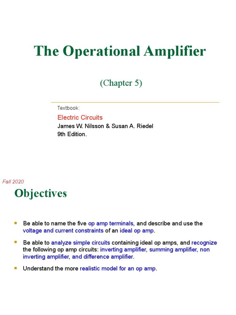 Understanding Operational Amplifiers | PDF | Operational Amplifier ...