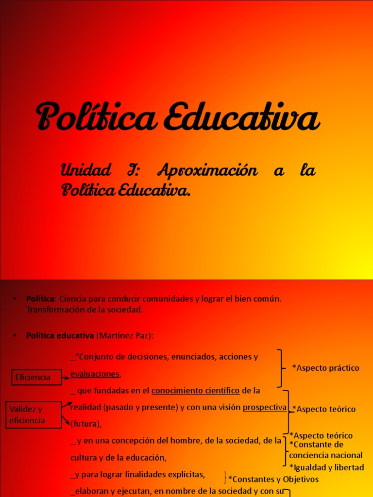 Política Educativa | PDF | Universidad | Educación más alta