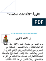 نظرية الذكاءات المتعددة