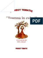 Proiect Tematic Toamna an Scolar 2019 2020