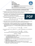 Sheet (5) - Combustion and Furnaces - Chemical Kinetics - MEP363-Fall-2019