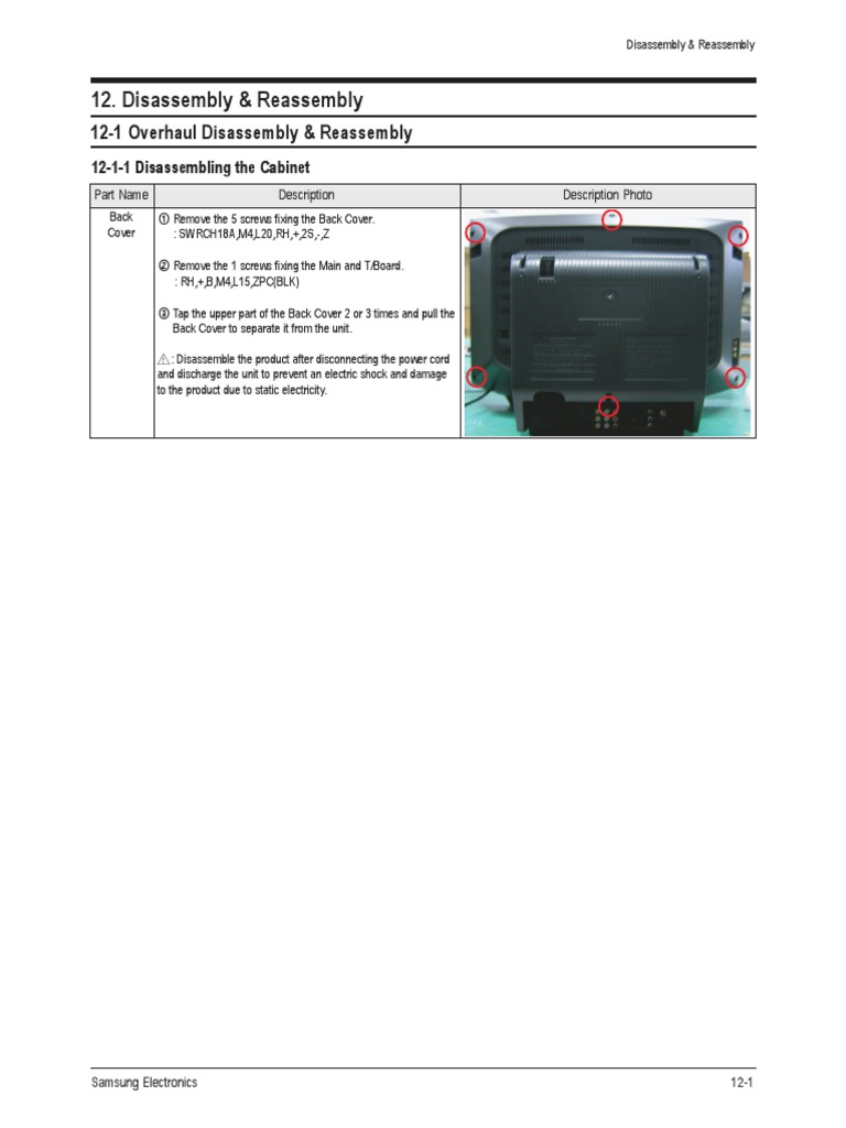 Disassembly & Reassembly PDF Electrical Connector Components