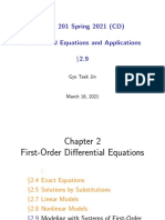 MAS 201 Spring 2021 (CD) Differential Equations and Applications