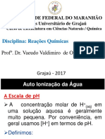 Autoionização da água e escala de pH