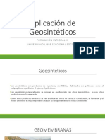 Presentación - Aplicación de Geosintéticos - CLASE