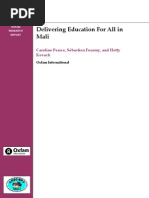 Delivering Education for All in Mali