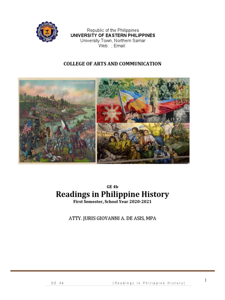 Philippine History Readings Overview | PDF | Historiography | Historian
